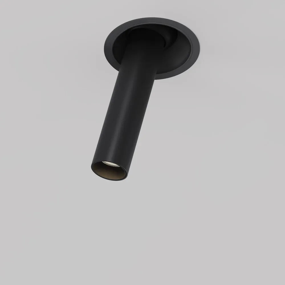 Spot incastrat din Aluminiu Negru H21.6xD3cm 7W 460lm 3000k Focus T