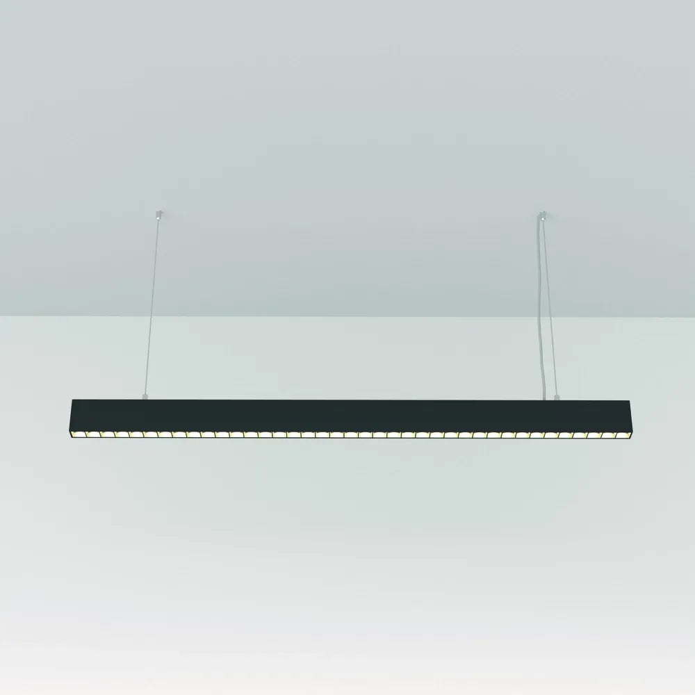 Lustra din Aluminiu Negru H280xL106.5cm IP 20 40W 3400lm 4000k Points