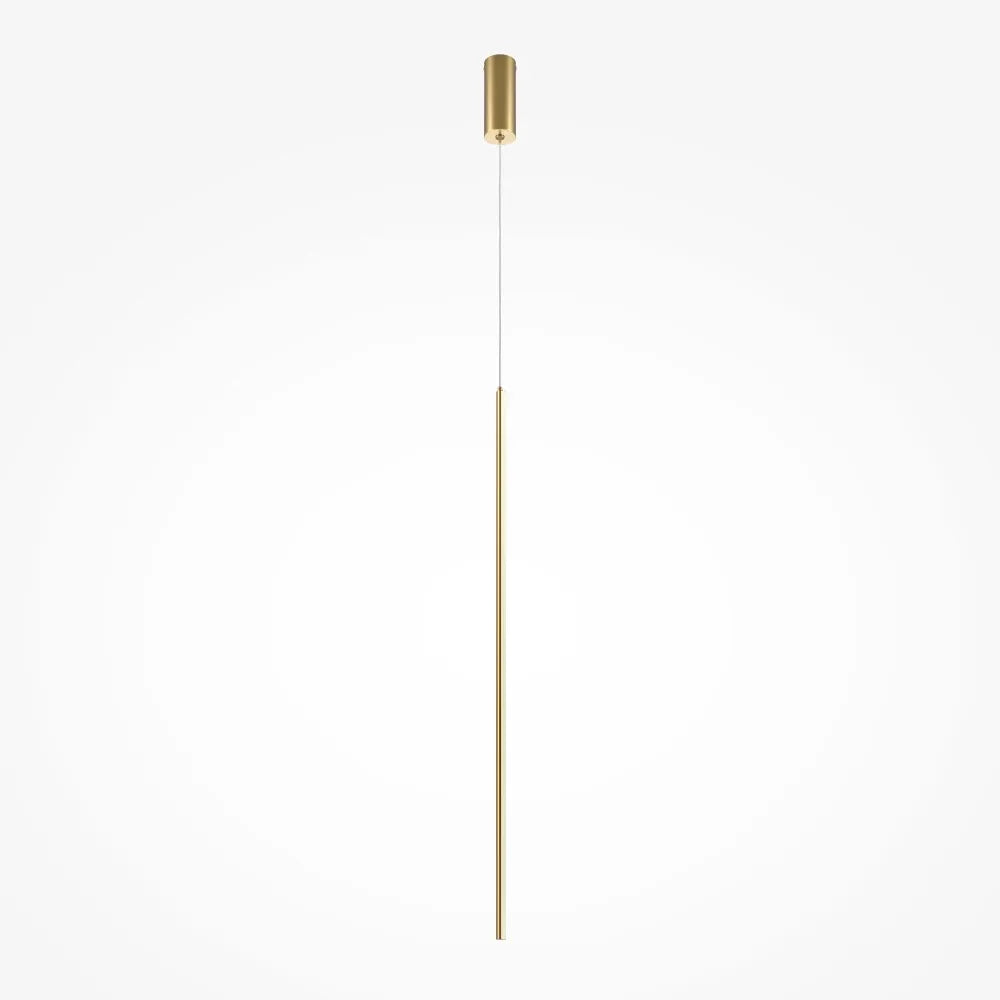Pendul din Aluminiu Alama si Silicon Alb H415xD1.7cm Halo