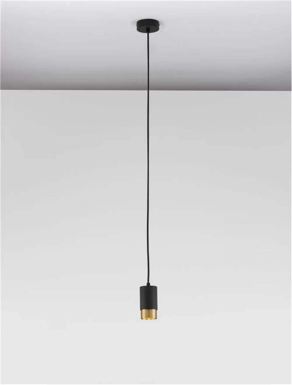 Pendul din Aluminiu Negru/Auriu H160.8xL5.9cm IP20 PONGO