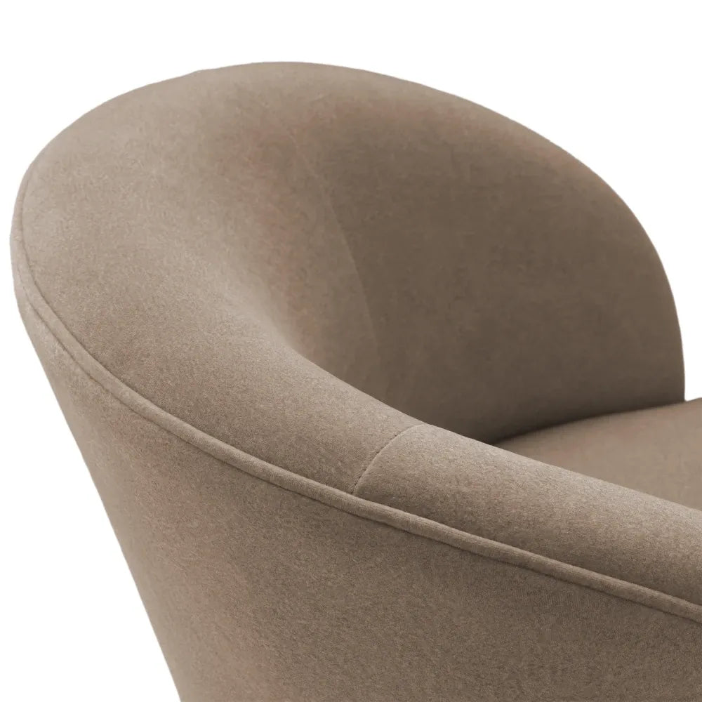 Scaun tapitat cu Stofa Bej L63xA63xH75cm Vichy Eichholtz