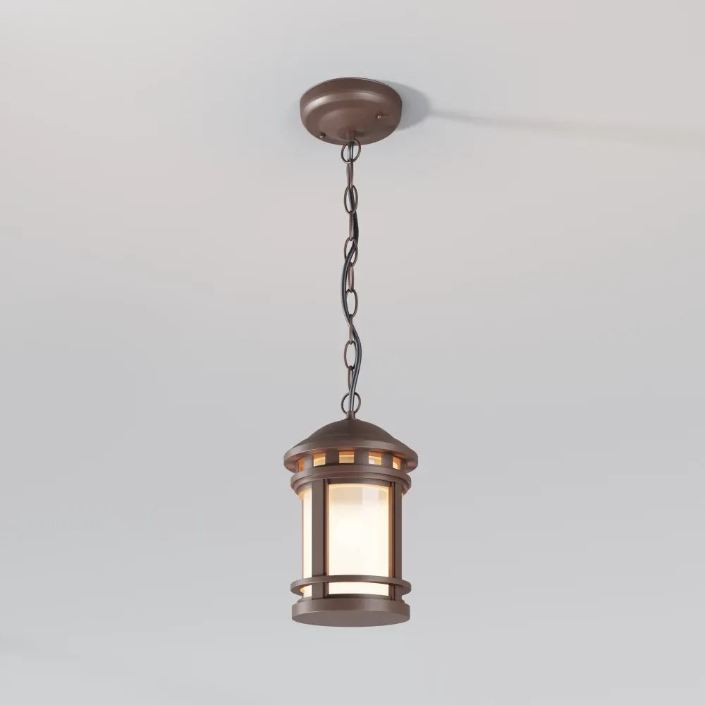 Pendul cu inaltime reglabila din Sticla Maro D18xH131cm Salamanca