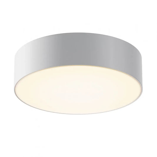 Plafoniera Rotunda din Platic si Aluminiu Alb D22xH6cm 30W 3000k IP65 Zon