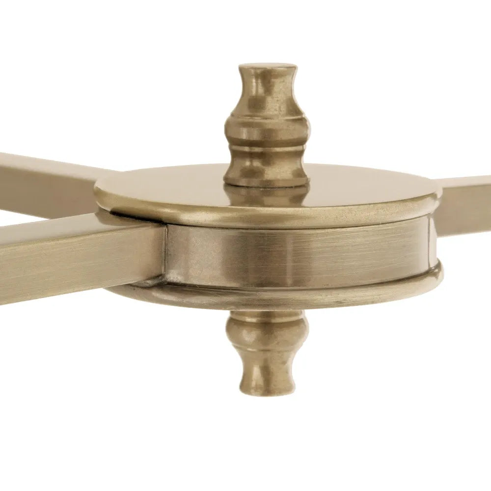 Aplica de perete din Metal Alama si Stofa Alb H27xL40cm Lexington Double Eichholtz