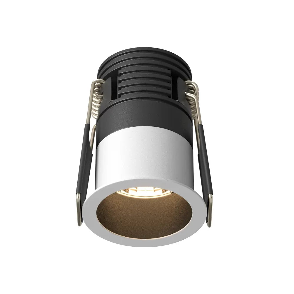 Spot incastrat din Aluminiu Negru/Alb H5.5xD4cm 5W 230lm 3000k Minor