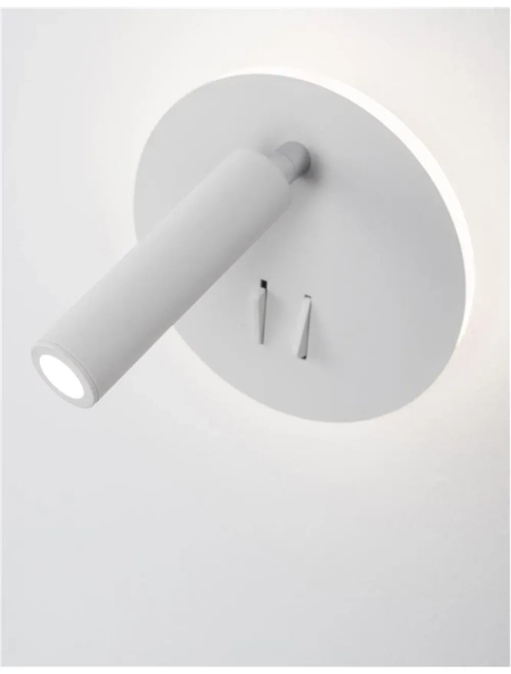 Aplica de perete structura din Aluminiu Alb si abajur din Aluminiu  H14xL14cm IP20 9W 780lm 3000k PENOR