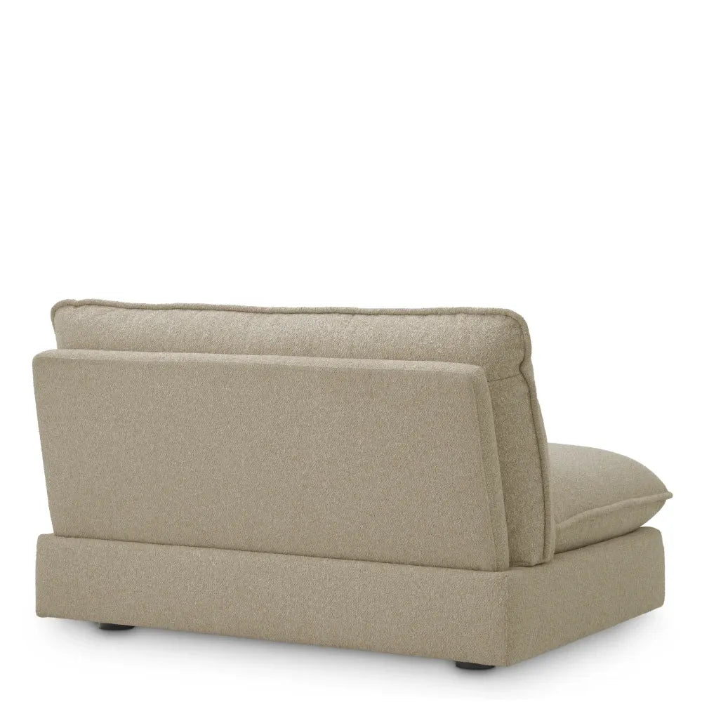 Modul centru tapitat cu Stofa Bej L120xA103xH74cm Cresson Eichholtz