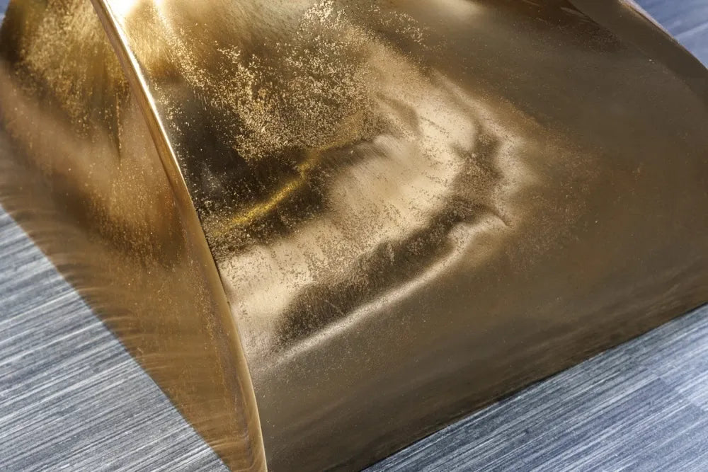 Masuta laterala din Metal Auriu H45xL30cm Twist