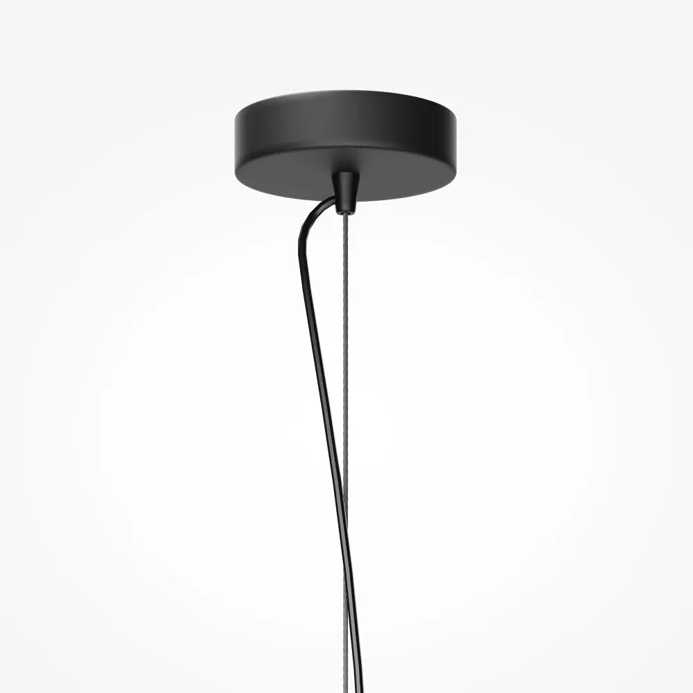Pendul din Metal Negru si Lemn Bej H313.6xD12cm Basic Texture