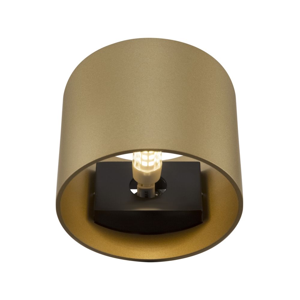 Aplica de perete din Metal Auriu D10xH8cm Rond