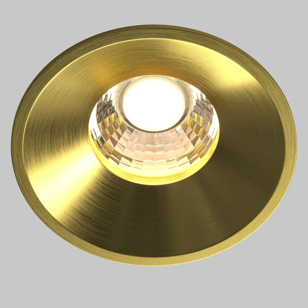 Spot incastrat din Aluminiu Alama H6xD8cm 12W 870lm 3000k Round