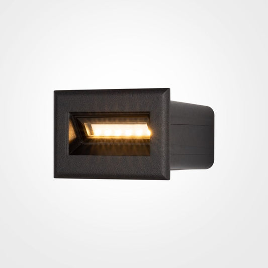 Spot incastrat pentru iluminat scari din Metal Negru 3W 250lm 3000k L8xH5cm Bosca