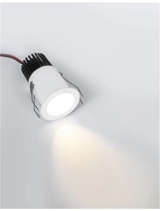 Spot incastrat din Aluminiu Alb H6.4xL4cm IP20 5W 350lm 3000k SELENE