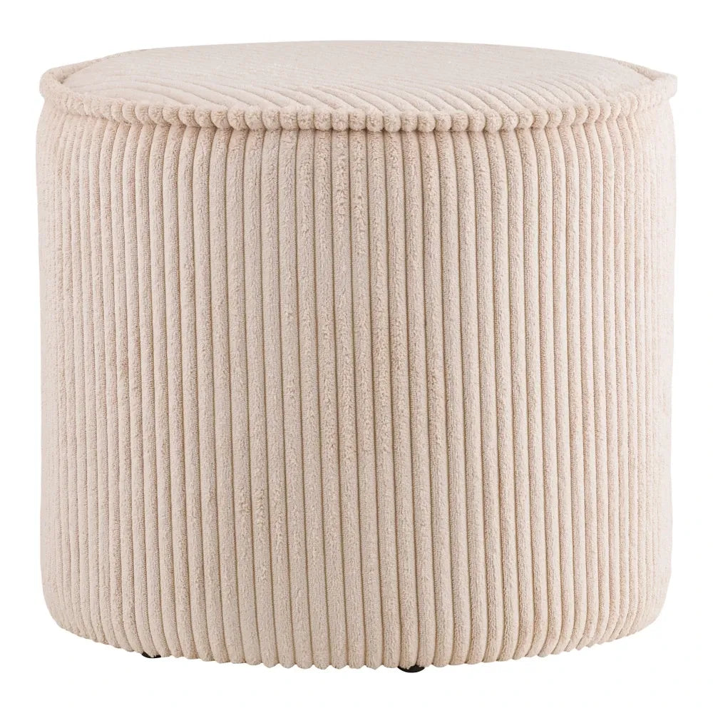 Puf din Raiat Bej D40xH35cm Taupo
