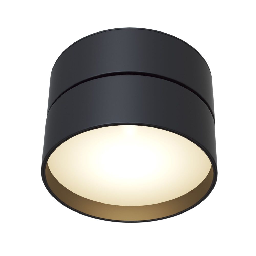 Spot aplicabil din Aluminiu Negru 18W 1100lm 4000k D12xH8cm Onda