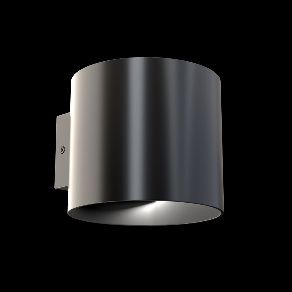 Aplica de perete din Metal Negru D10xH8cm Rond