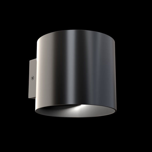 Aplica de perete din Metal Negru D10xH8cm Rond
