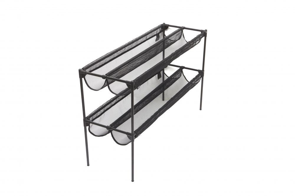Suport pantofi din otel inoxidabil Negru Sling L92xH57