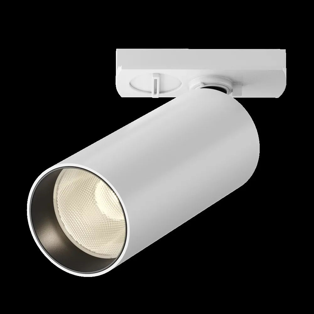 Spot dimabil pentru sina Unity din Aluminiu Alb H16xD5cm IP 20 12W 900lm 3000k Focus LED
