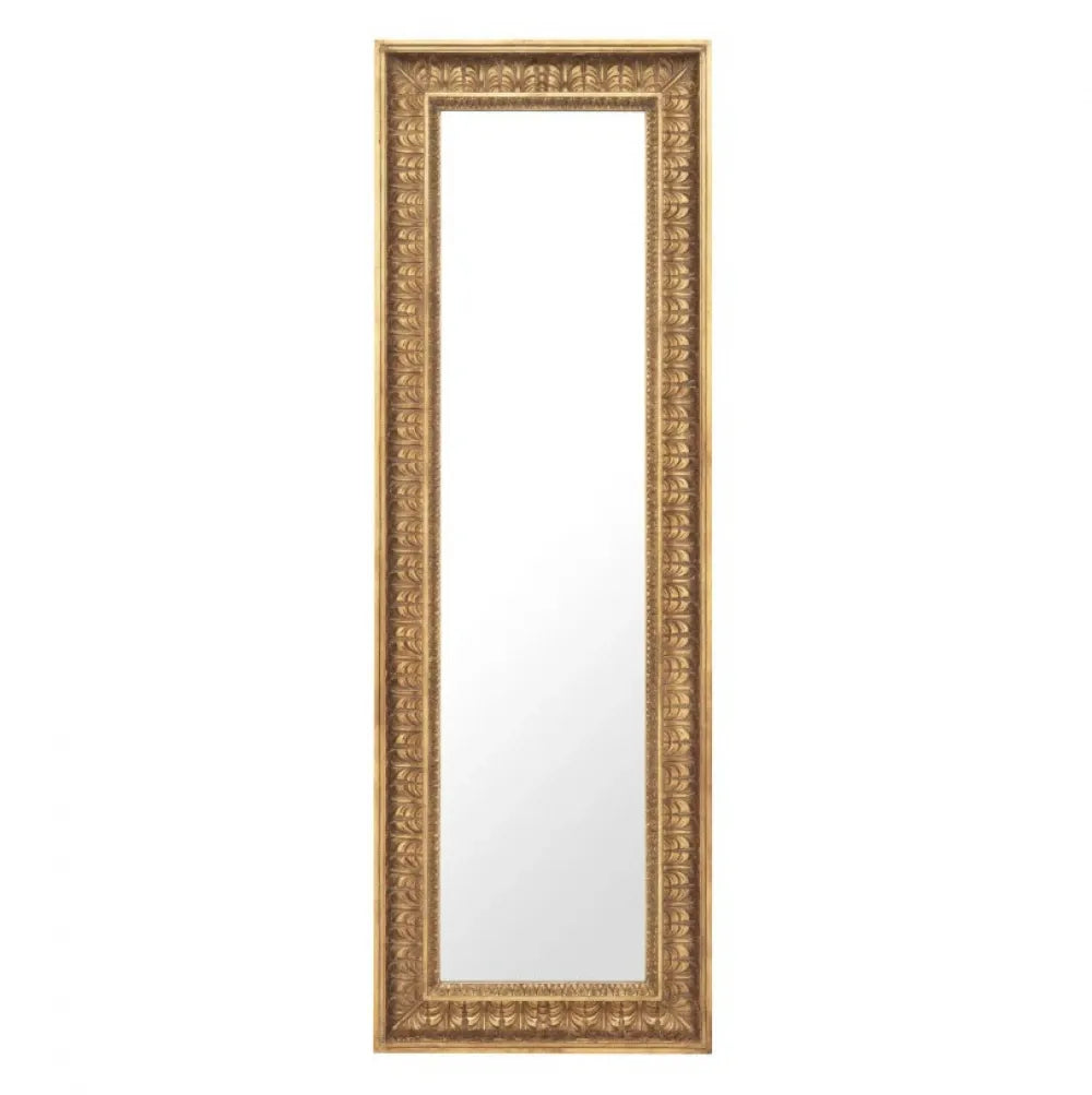 Oglinda cu rama din Lemn/Metal Auriu L57xH176cm Sahure L Eichholtz