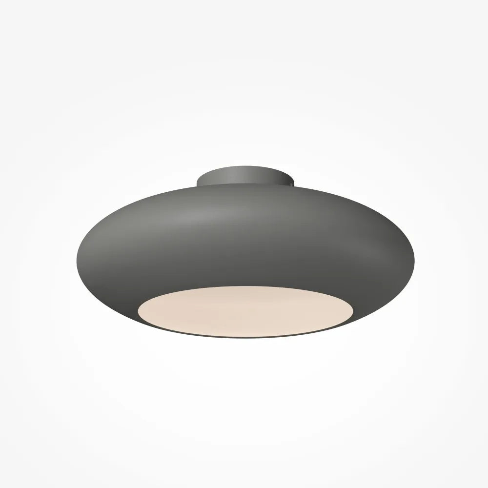 Plafoniera din Aluminiu Gri H16.5xD40cm Aros