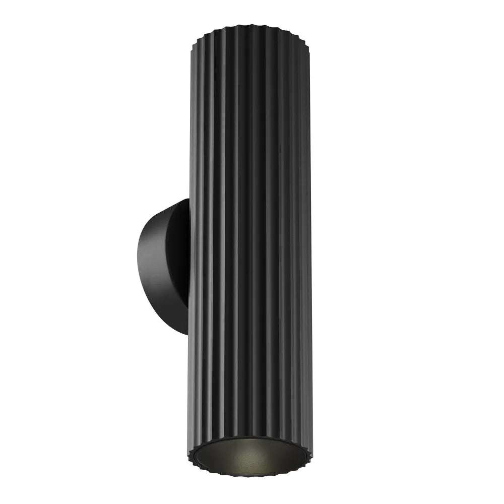 Aplica perete din Aluminiu Negru H20xD5.6cm Calipso