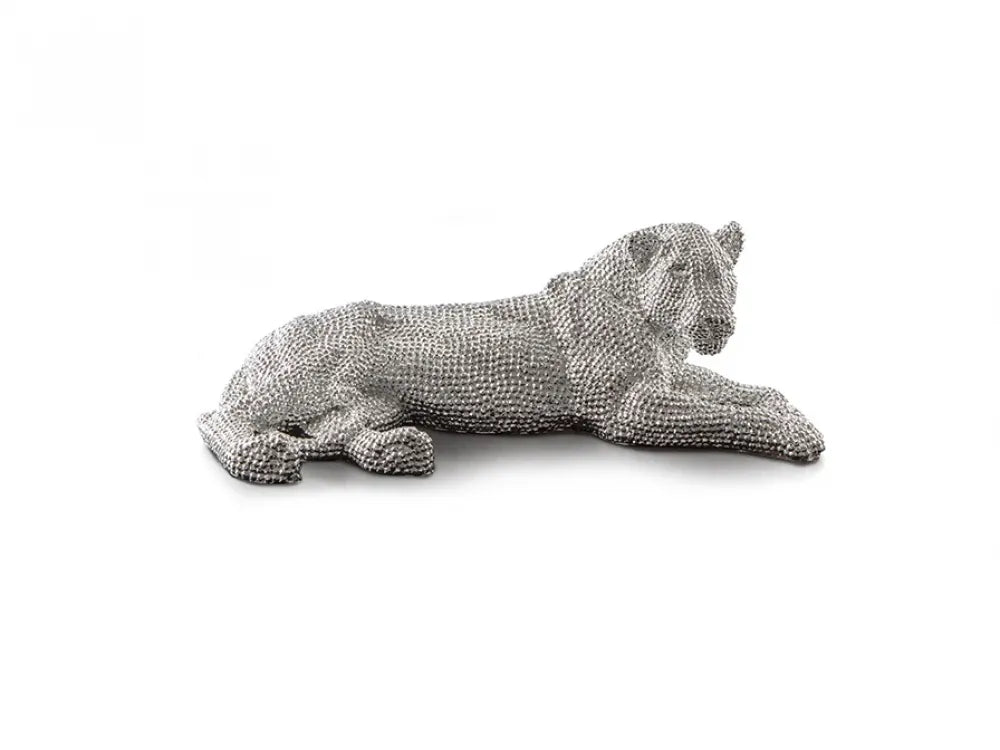 Figurina decorativa din Polirasina Argintiu L64xH22cm Leona