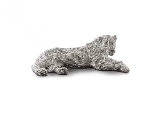 Figurina decorativa din Polirasina Argintiu L64xH22cm Leona
