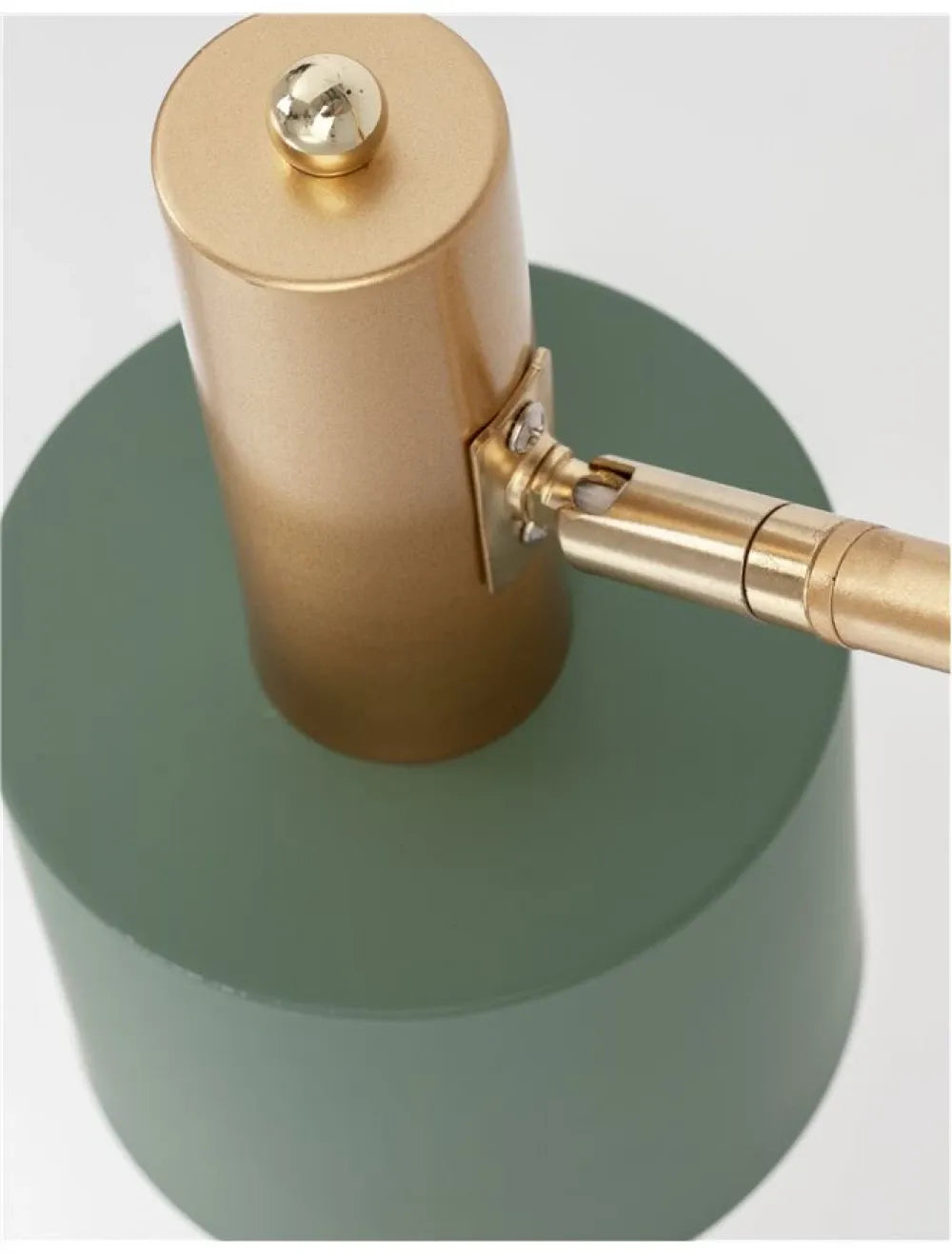 Lampa de podea structura din Metal Auriu/Alb si abajur din Metal Verde H165xL12.5cm IP20 PAZ
