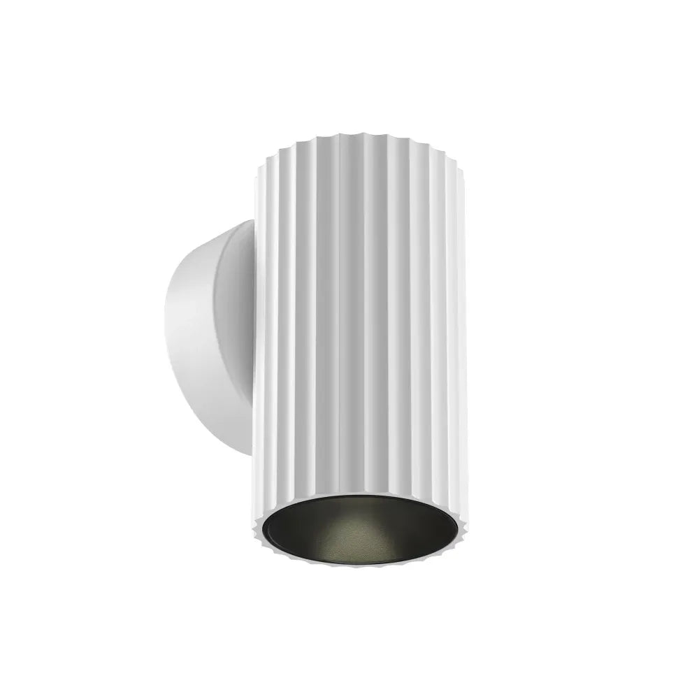 Aplica perete din Aluminiu Alb H10xD5.6cm Calipso