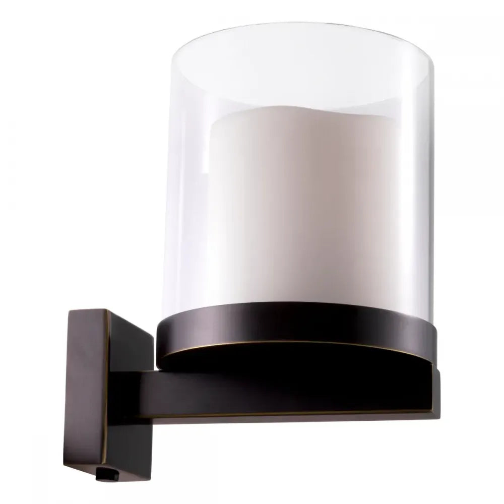 Aplica de perete din Metal Bronz si Sticla Transparent H18.5xL14cm Donovan Eichholtz