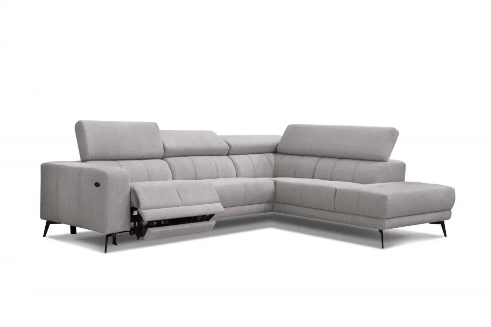 Coltar customizabil cu recliner in forma de L 287cm Stuart