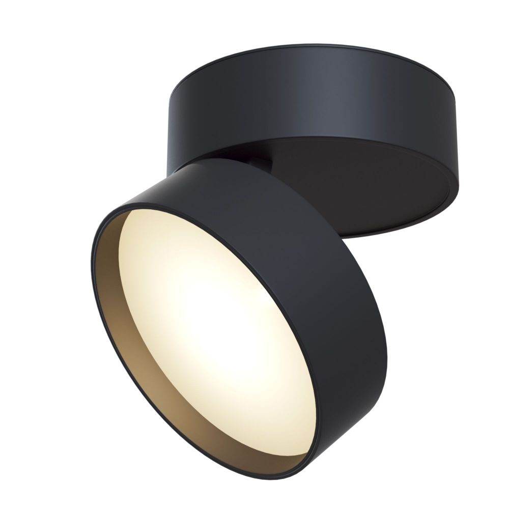 Spot aplicabil din Aluminiu Negru 18W 1100lm 4000k D12xH8cm Onda