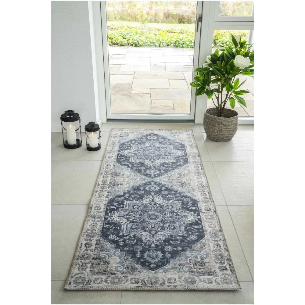 Covor din Chenille Albastru 200x80cm Havana