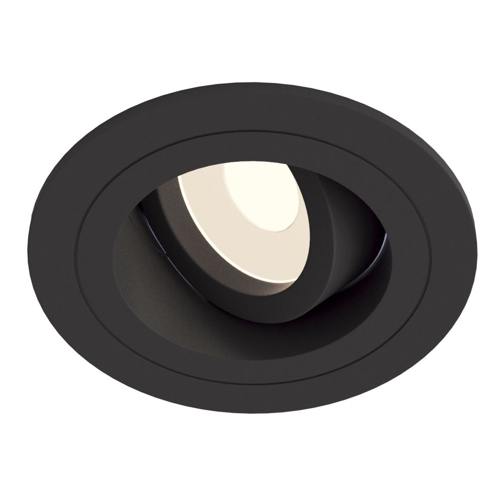 Spot incastra din Aluminiu Negru D10xH8cm Atom