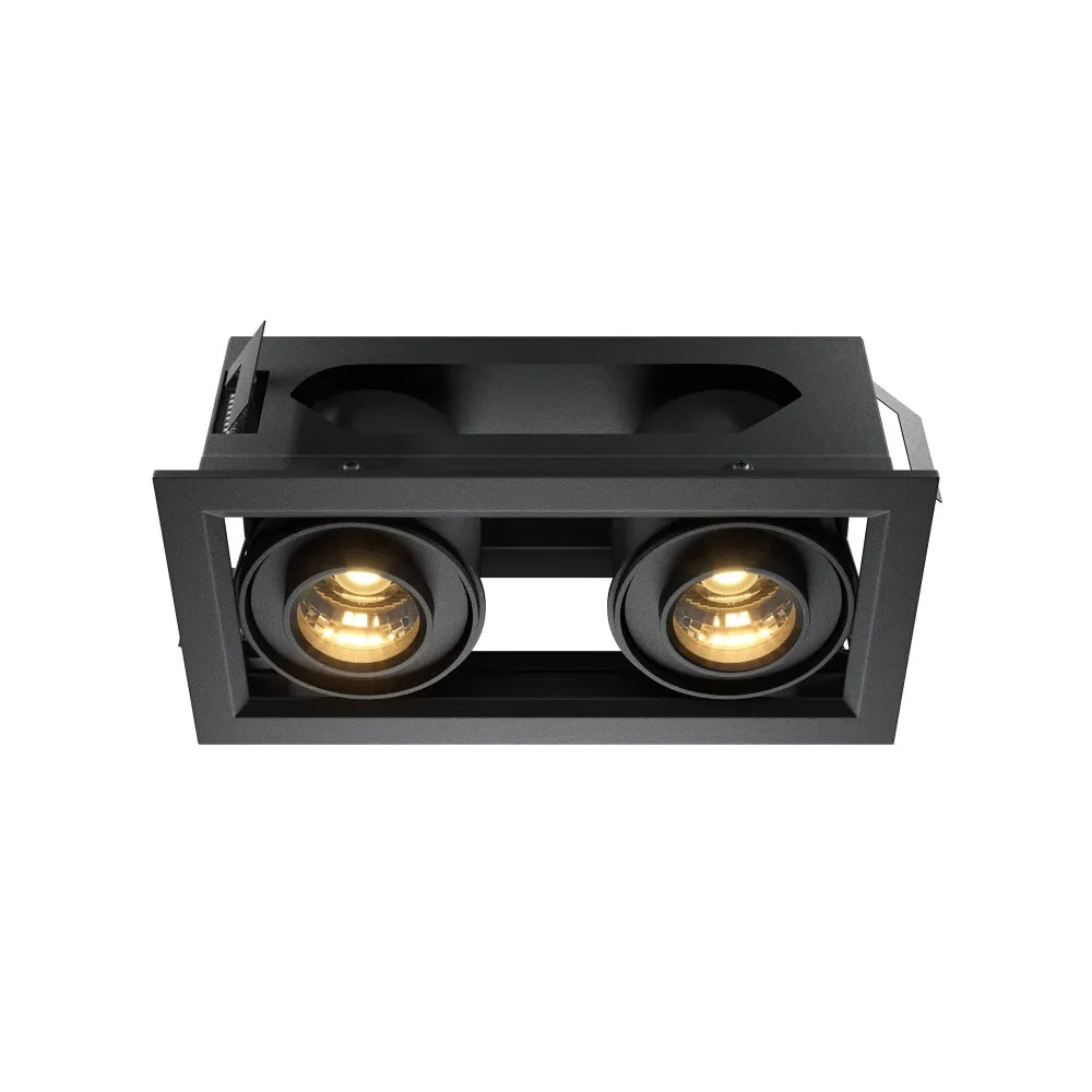Spot incastrat din Aluminiu Negru H7.5xL19.4cm 20W Metal Modern