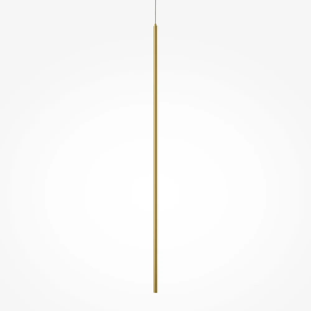 Pendul din Aluminiu Alama si Silicon Alb H415xD1.7cm Halo