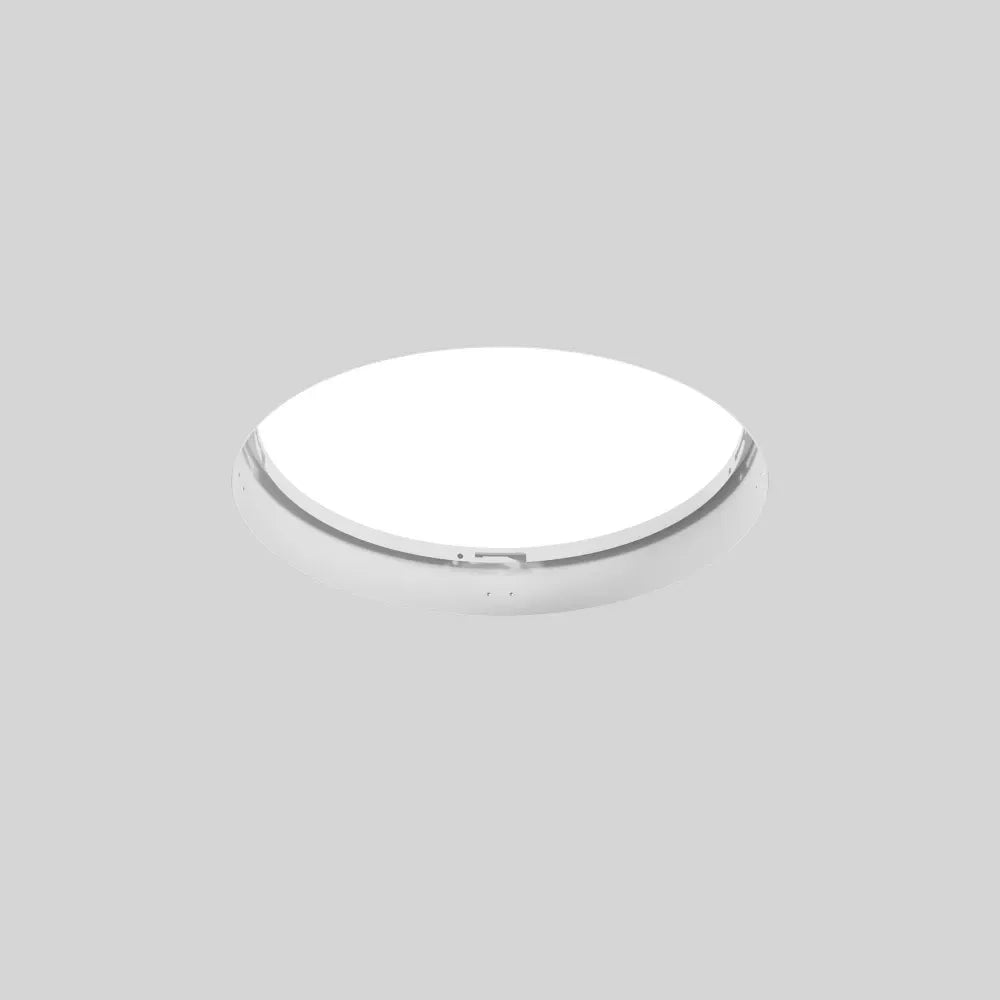 Acesoriu pentru incastrare plafoniera Zon de diametru 40cm din Metal Alb
