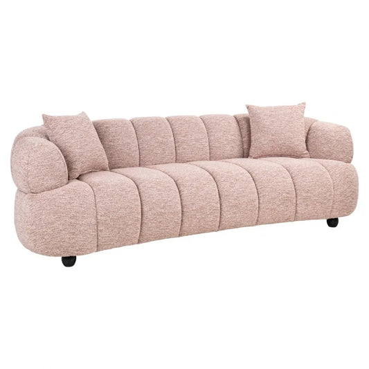 Canapea fixa tapitata cu Stofa Roz L227cm Amelia Richmond interiors