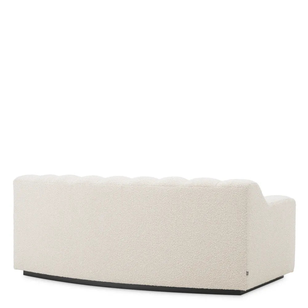 Canapea tapitat cu Stofa boucle Alb L194xA112xH78.5cm Kelly XS Eichholtz