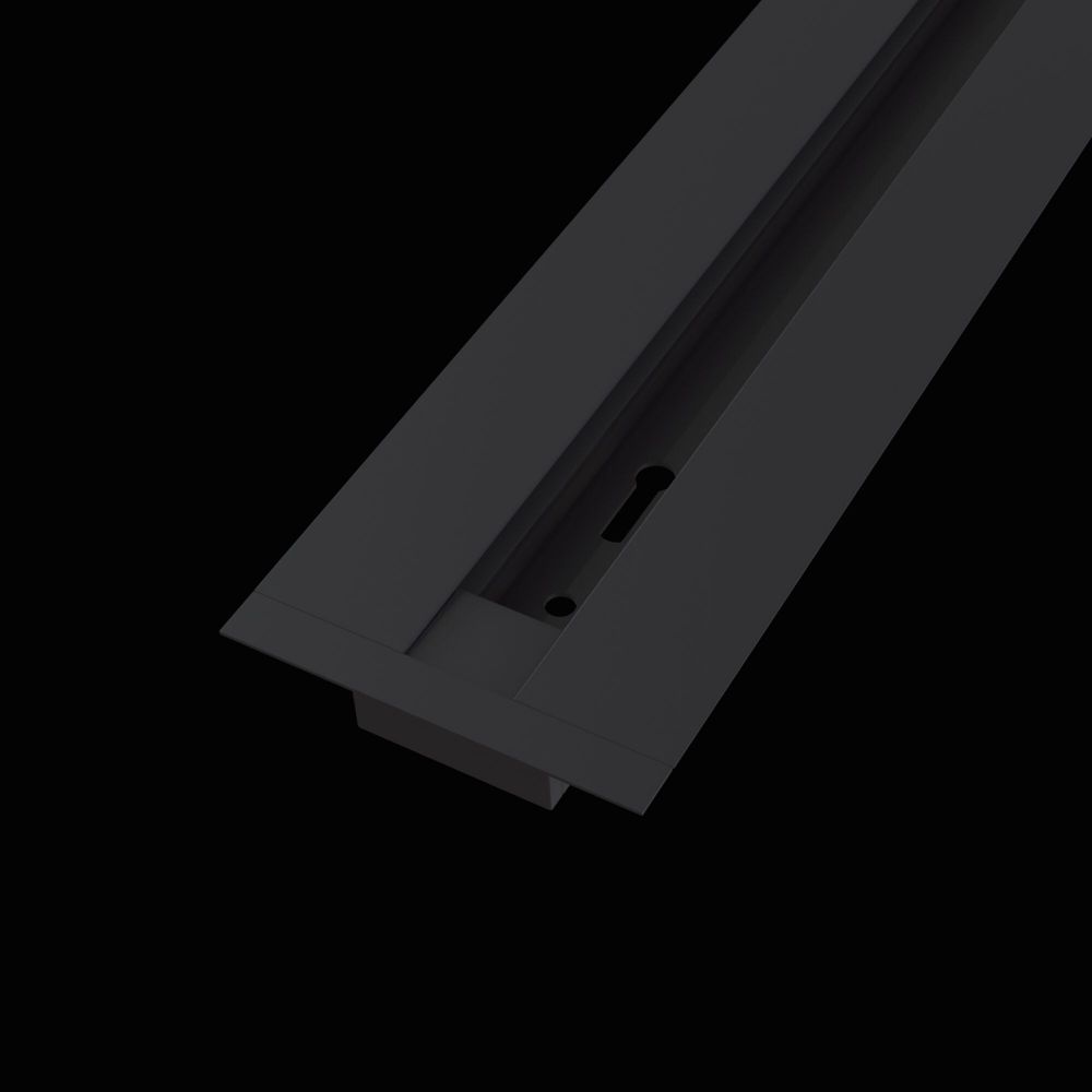 Sina incastrata Busbar trunkings Negru LED L200xH2cm