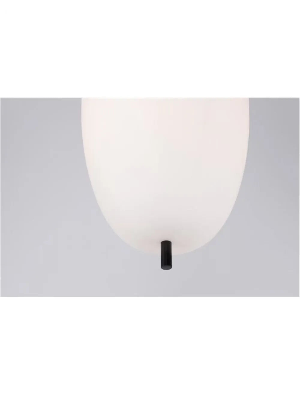 Pendul structura din Metal Negru si abajur din Sticla Alb H120xL27cm IP20 LATO