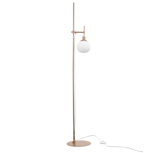 Lampa de podea din Sticla Alb D25xH155cm Erich