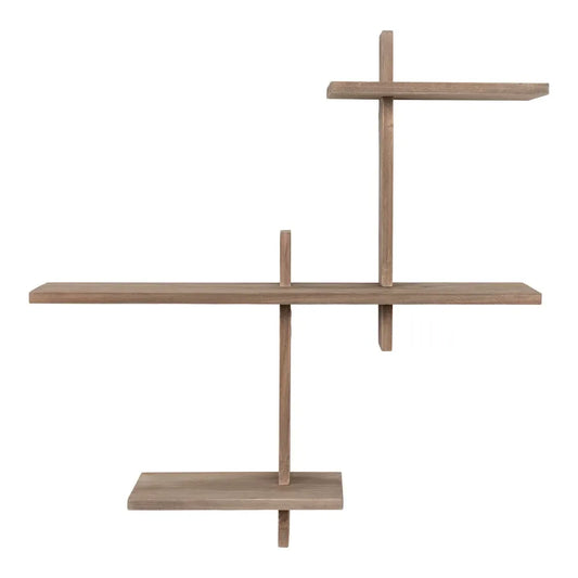 Raft de perete din Lemn de pin Maro L53xH56cm Gavi