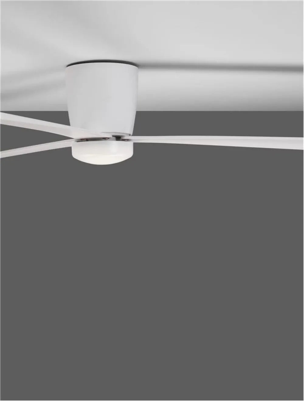 Ventilator din Aluminiu Alb H18.2xL121.9cm IP20 DELL