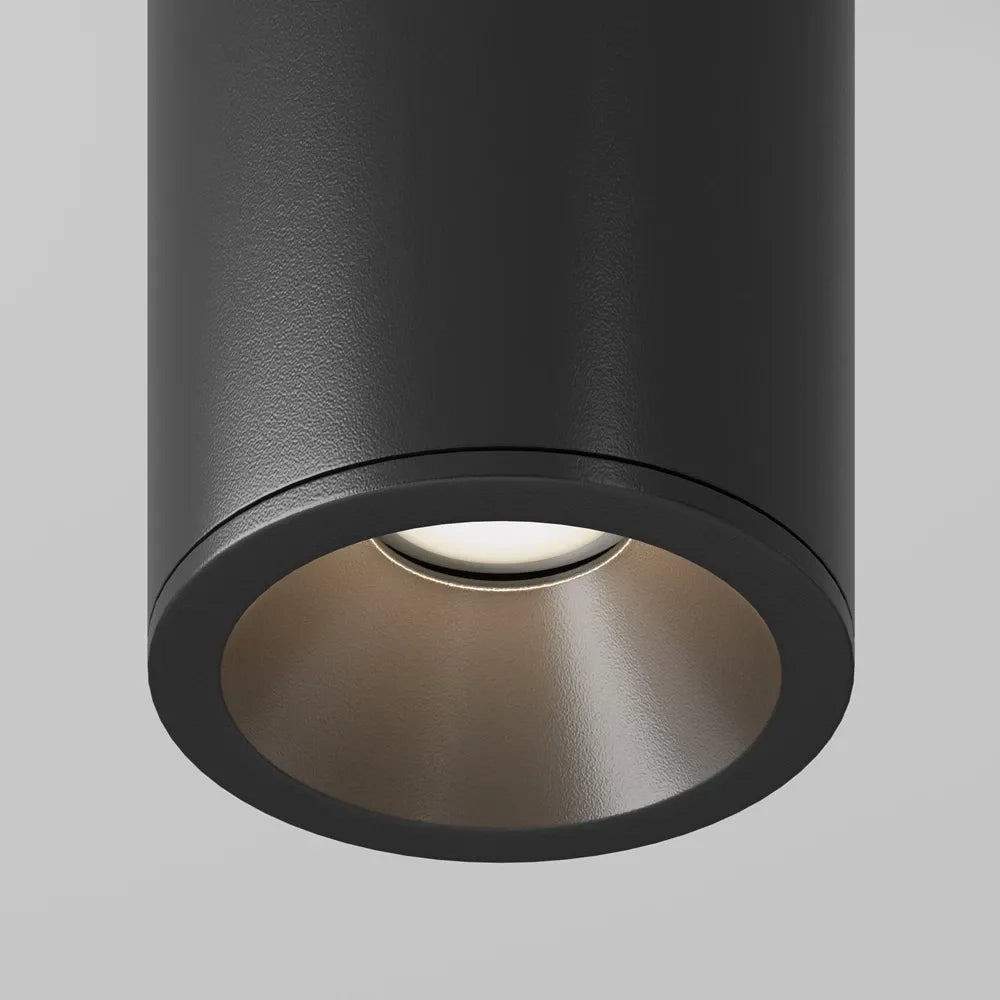 Spot aplicabil din Aluminiu Negru H10.5xD6.5cm IP 65 GU10 50W Zoom