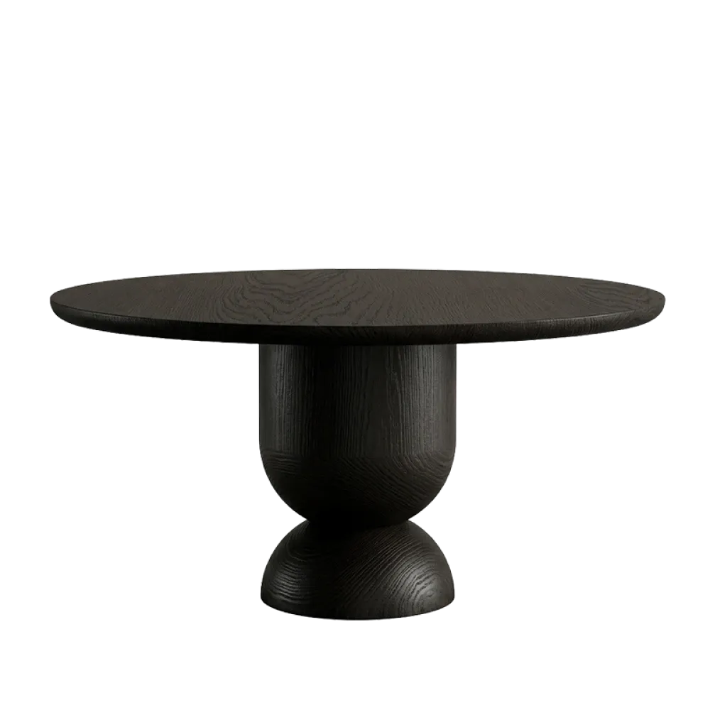 Masa dining Rotunda din Lemn de Stejar in dimensiuni multiple Silence