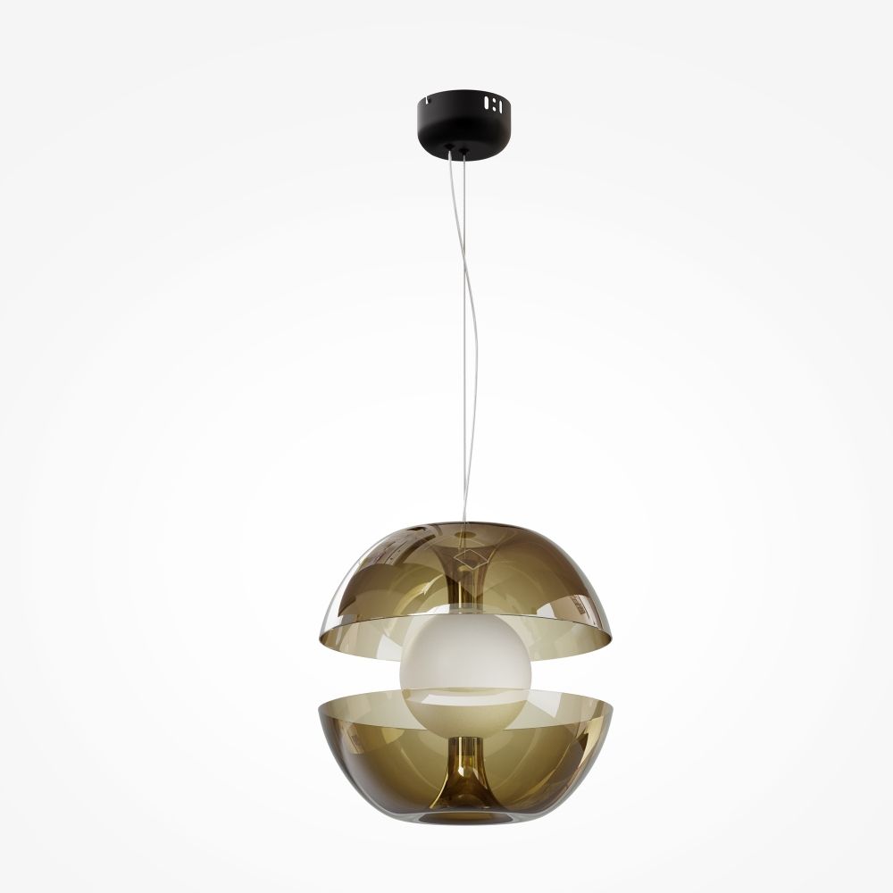 Pendul din Metal si Sticla Negru/Auriu D30xH149cm Rebel