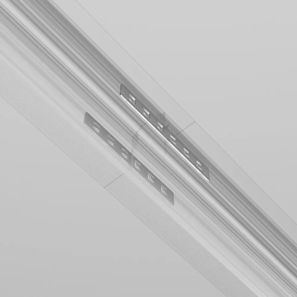Set 2 conectori liniari pentru sina Exility din Metal Gri