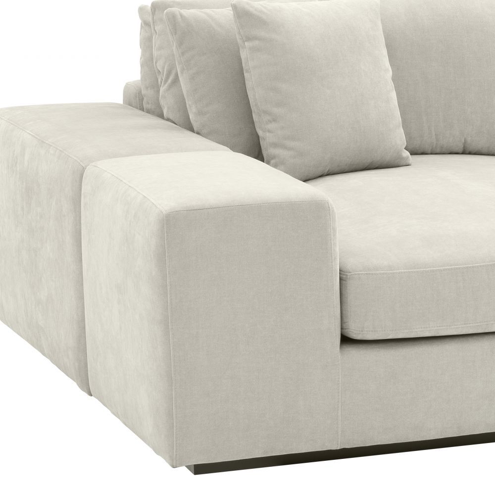 Coltar modular Vista Grande Eichholtz din Stofa Clarck Bej nisip L380cm